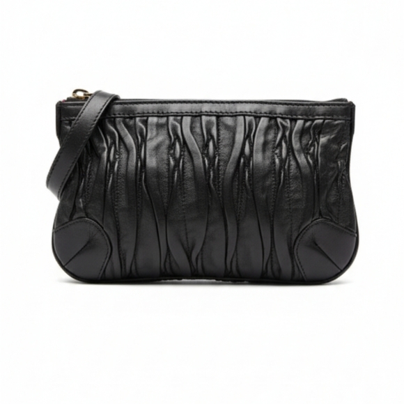 Bally Elegant Black Leather Clutch